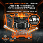 Pack Dúo TRUPER: 2 Maletines de 199 Herramientas C/u