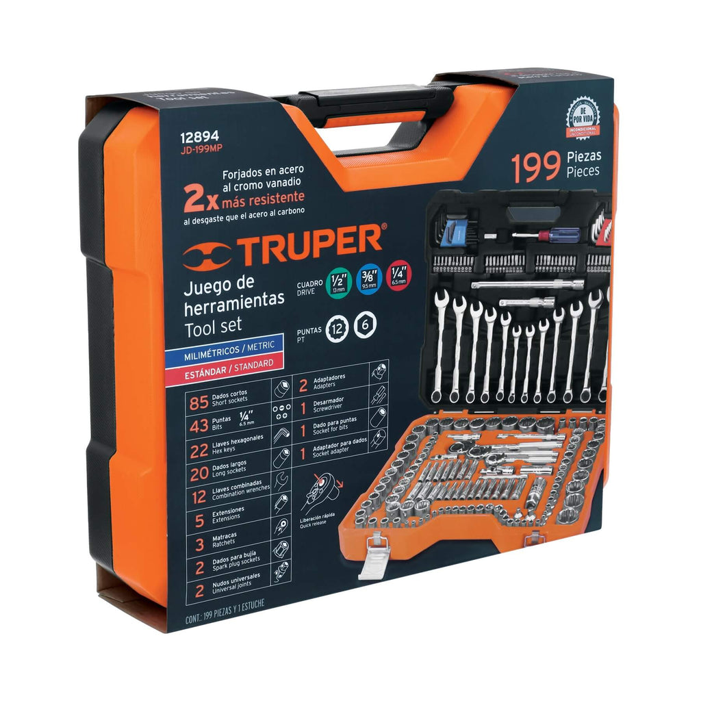 Pack Dúo TRUPER: 2 Maletines de 199 Herramientas C/u